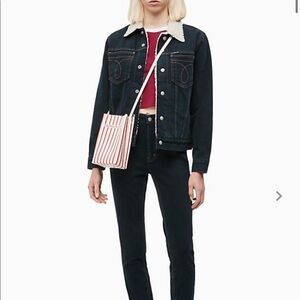 Calvin Klein iconic deadwood denim trucker jacket